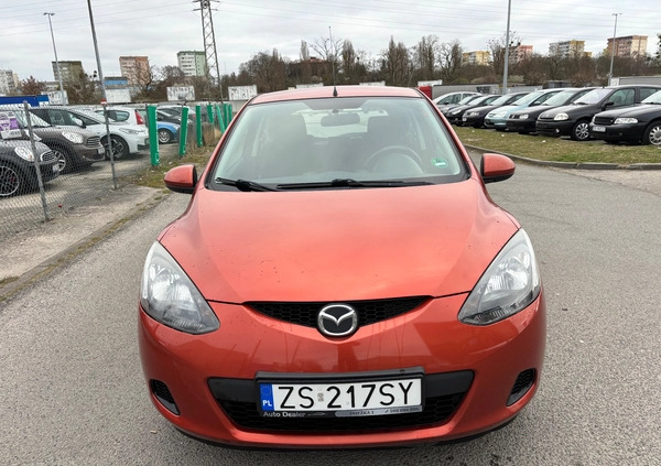 Mazda 2 cena 12999 przebieg: 186000, rok produkcji 2009 z Szczecin małe 301